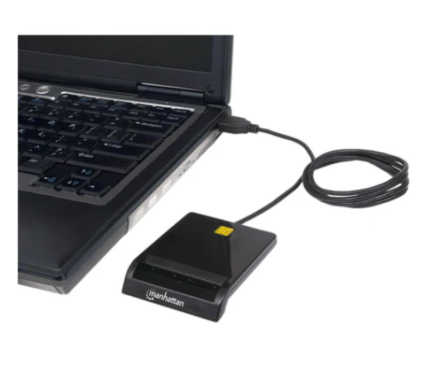 Manhattan USB smart card reader Manhattan 102049, black