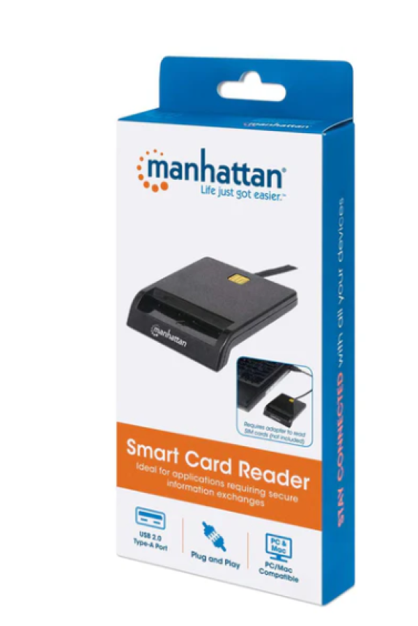 Manhattan USB smart card reader Manhattan 102049, black