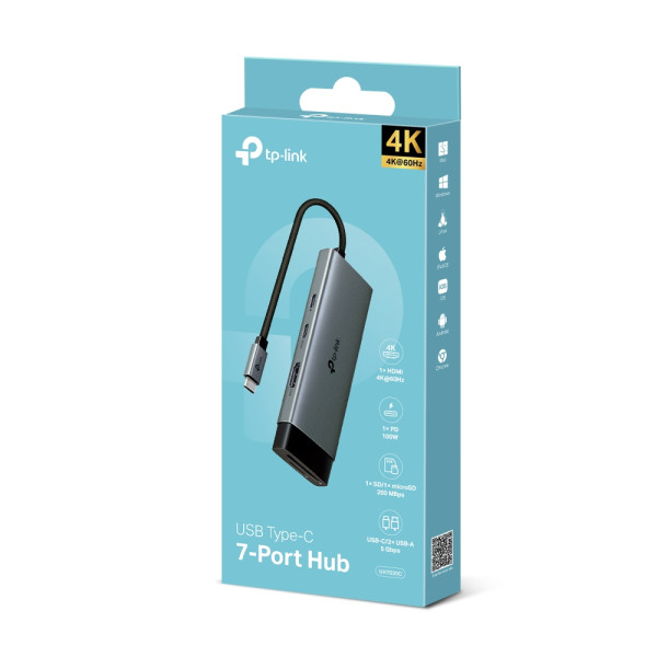Docking station TP-Link UH7020C USB-C HDMI/2xUSB 3.0/2xUSB-C/CR/PD 100W