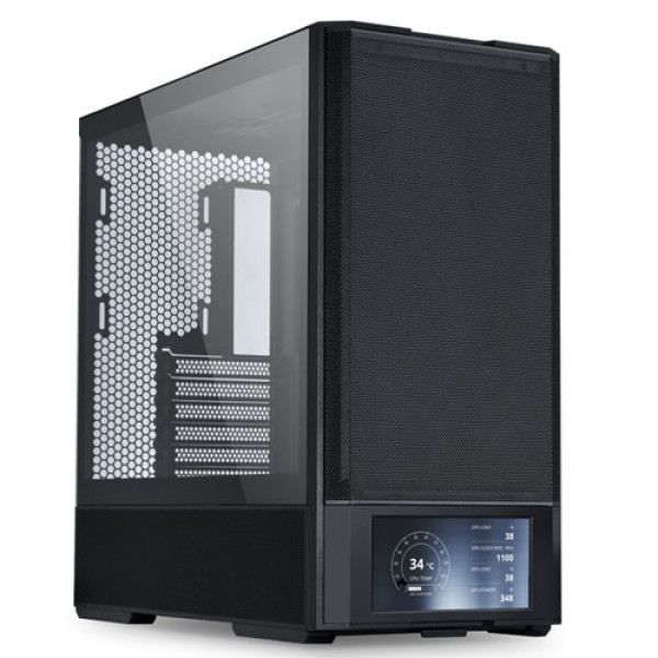 Lian Li Kućište Lian Li LANCOOL 207 Digital 6" Ekran/MidTower,Crni/LAN207DX