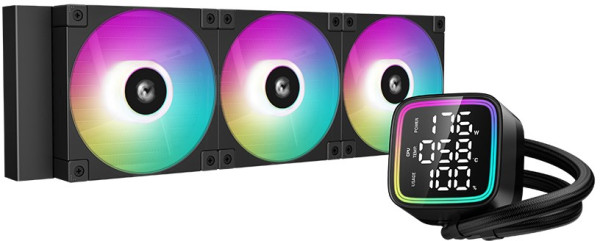 DeepCool CPU Hladnjak DeepCool LD360 ARGB LCD ekran CRNO, R-LD360-BKMSN-G-1