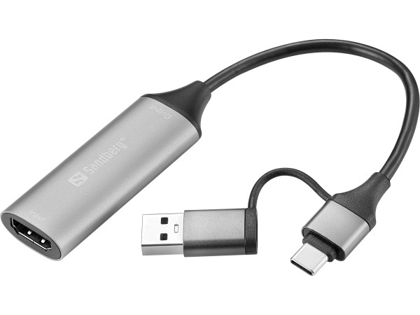 Sandberg Adapter HDMI capture na USB-C/A Sandberg 136-70