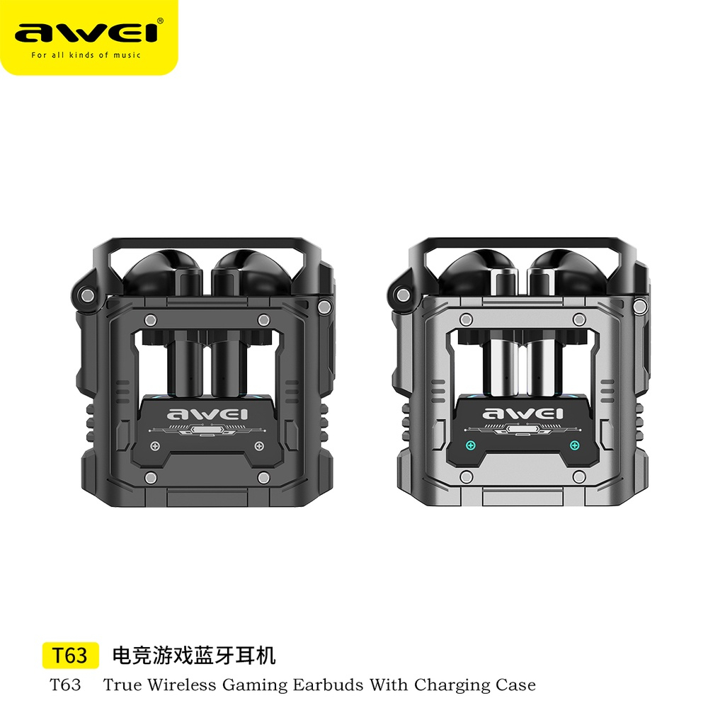 AWEI Bluetooth Slušalice Bubice (waterproof) T63, crne, 447