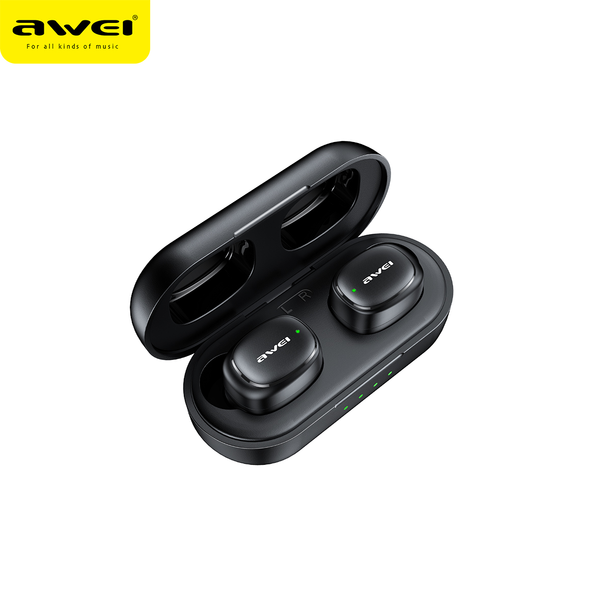 AWEI Bluetooth Slušalice Bubice T13 Pro, crne, 450