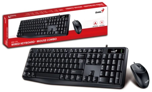 Genius KM-170 , USB, BLACK, SER