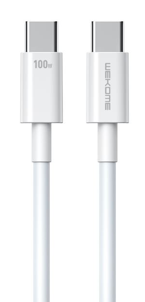 WEKOME Kabl 3.1 USB tip C M/M  1m, za Superbrzo punjenje 100W, 480Mbps, beli WDC-182,489