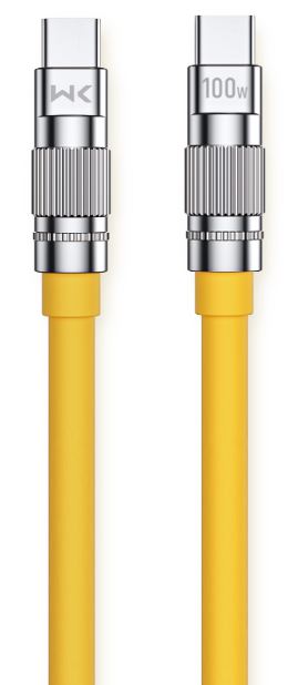 WEKOME Kabl 3.1 USB tip C M/M  1m, za Superbrzo punjenje 100W, 480Mbps, žuti WDC-188, 491