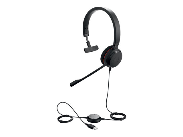 JABRA Evolve 20, Mono UC, USB C/A adapter