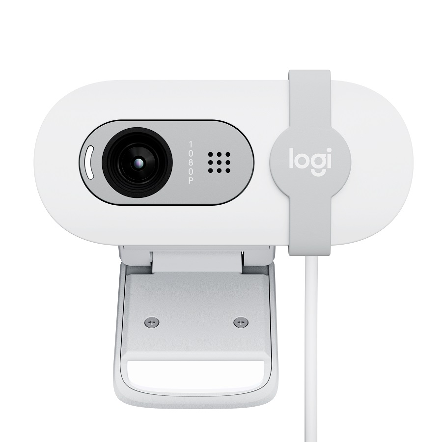 Logitech Brio 100 Full HD Webcam - Off-White - USB