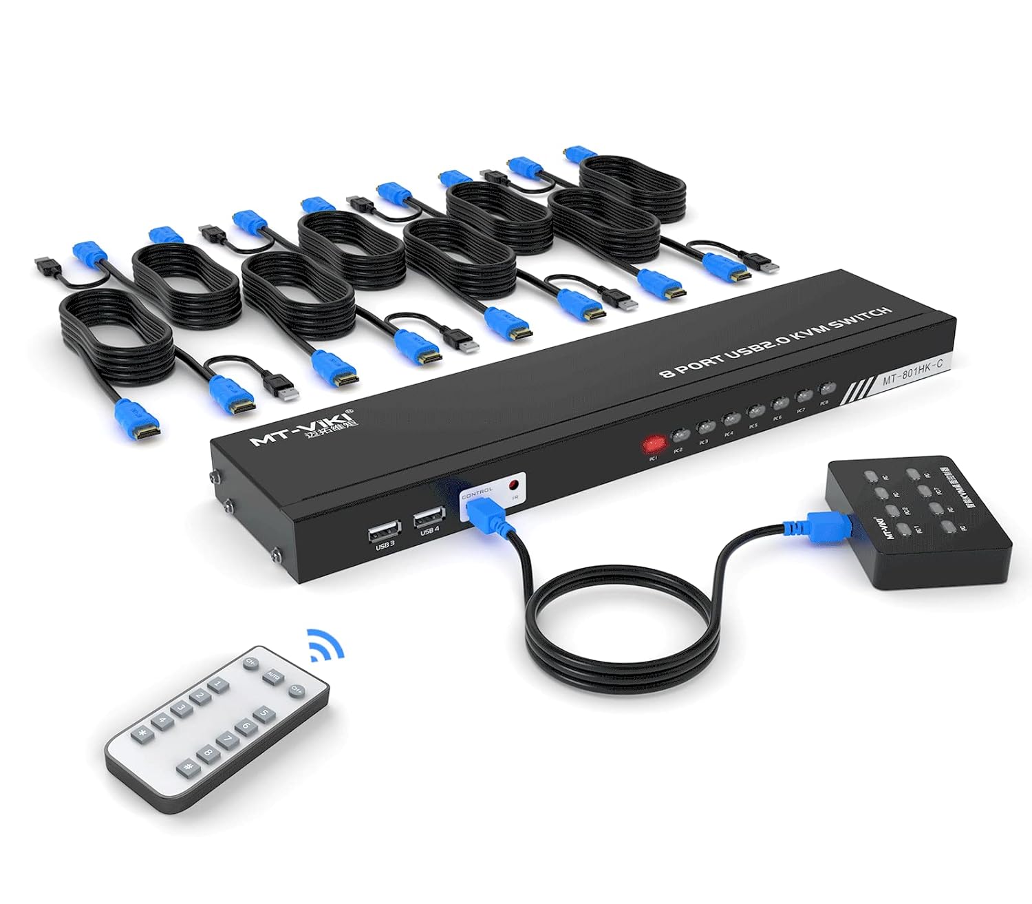 MT-Viki HDMI KVM Switch 8-port, 529