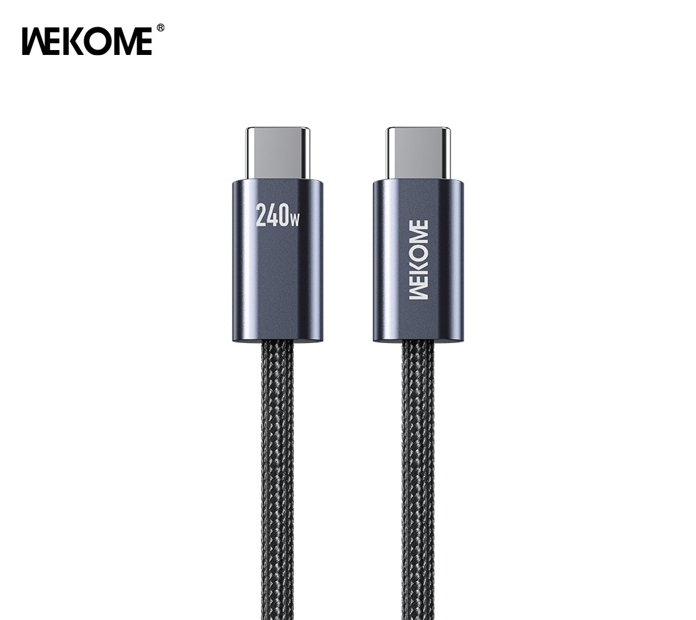 WEKOME Kabl 3.1 USB tip C M/M 1m za Superbrzo punjenje 240W/480Mbps, crni WDC-23, 567