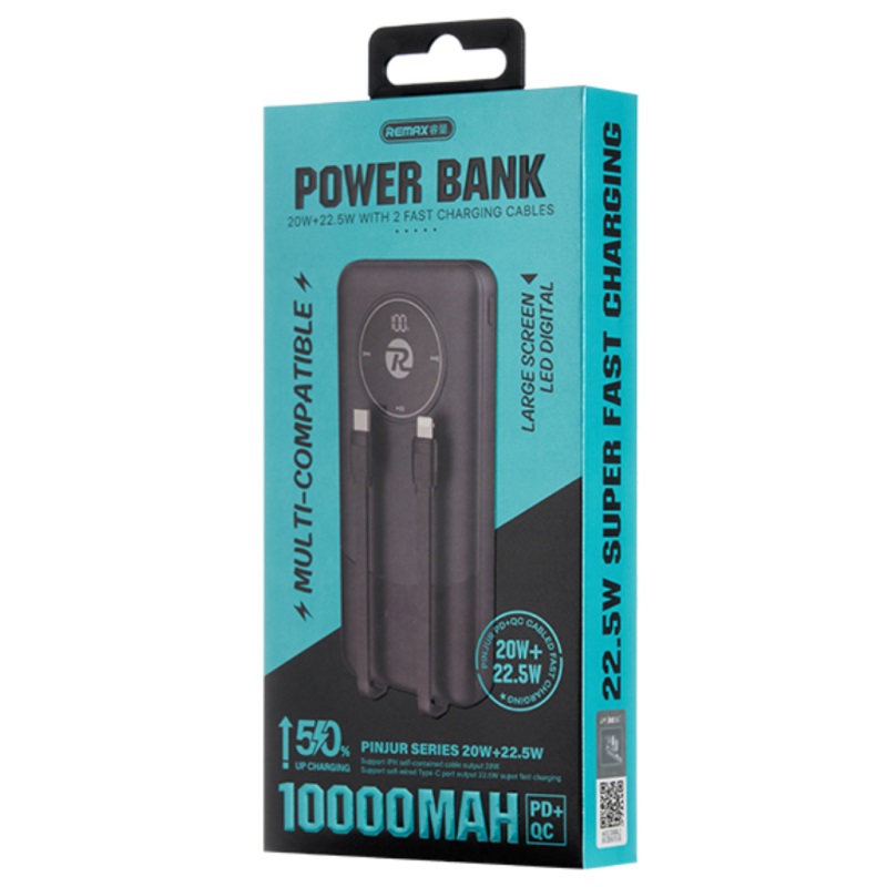 REMAX RPP-37-20W+22.5W TYPE-C Fast Charging Cabled Power Bank