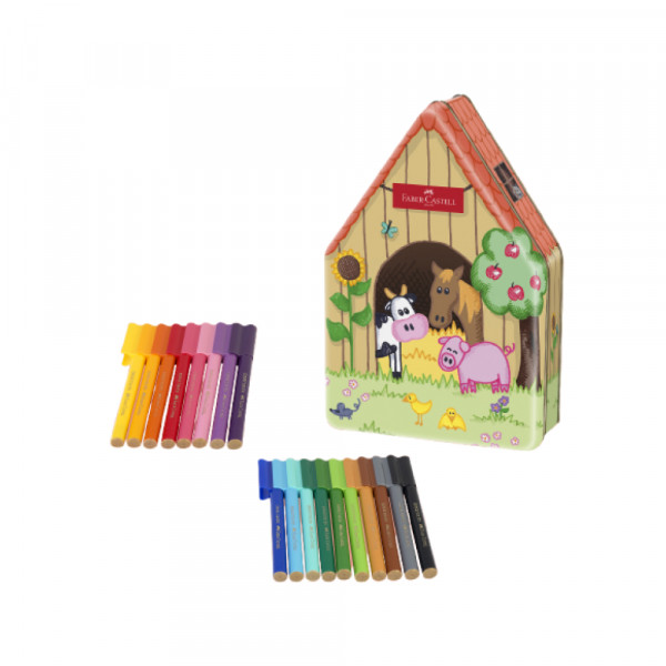 Flomaster set Faber Castell 1/18 Connector Farma 155539
