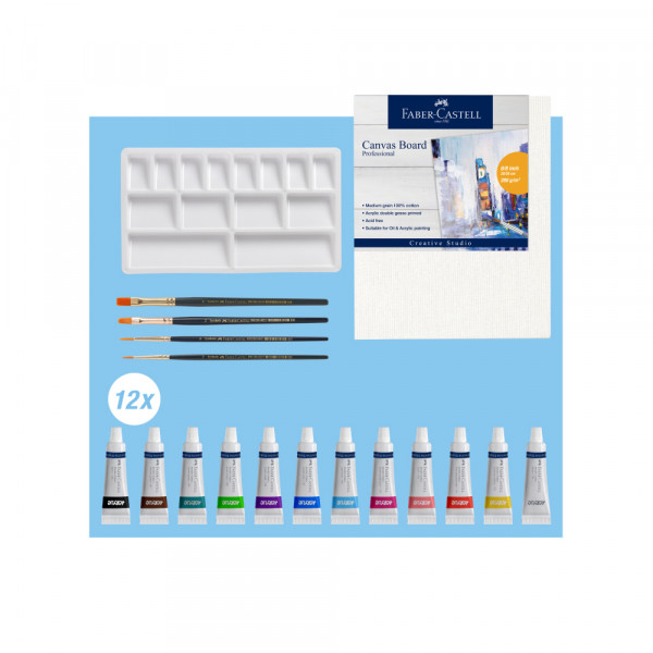 Tempere akrilne Faber Castell 1/18 379280