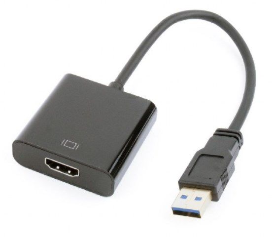 Gembird VIDEO Adapter 4K USB3.0  to HDMI, M/F, Cable, Black, A-USB3-HDMI-02