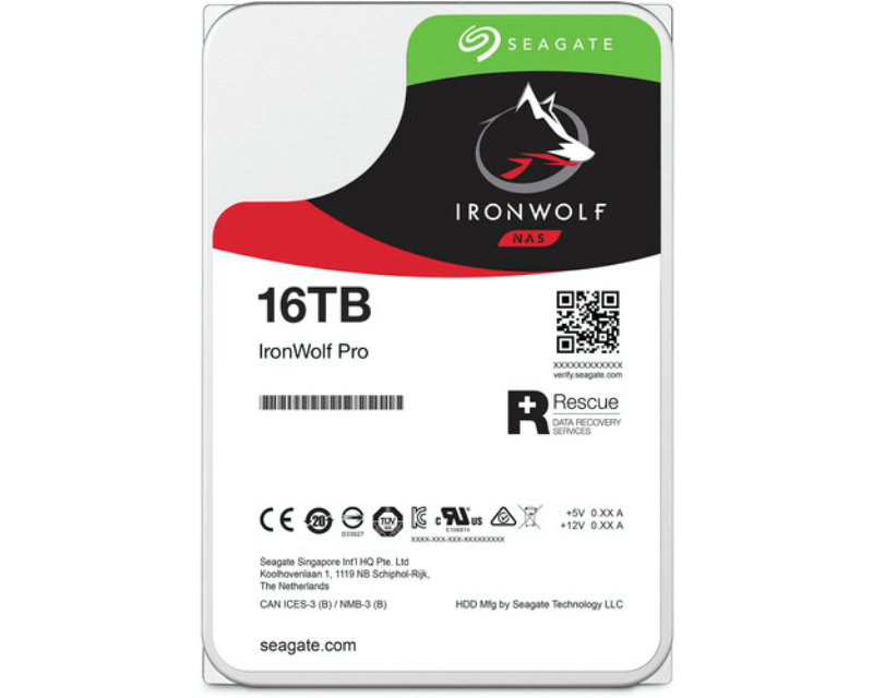 SEAGATE HDD Ironwolf pro NAS (3.5''/16TB/SATA/rmp 7200)