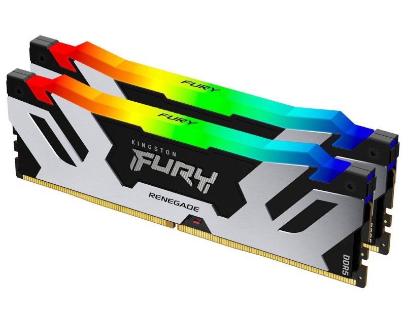 DIMM DDR5 32GB (2x16GB kit) 7600MT/s KF576C38RSAK2-32 FURY Renegade Silver RGB XMP