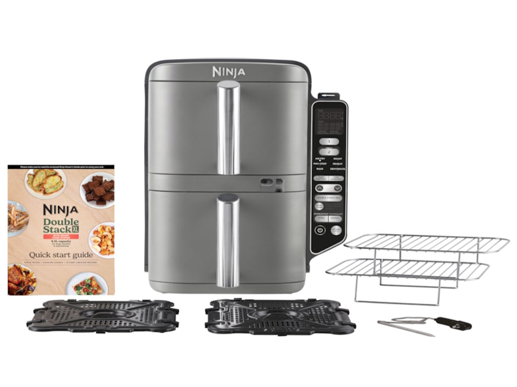 NINJA Airfryer 6u1, dupla korpa, 2470W, 9.5L, siva, SL451EU