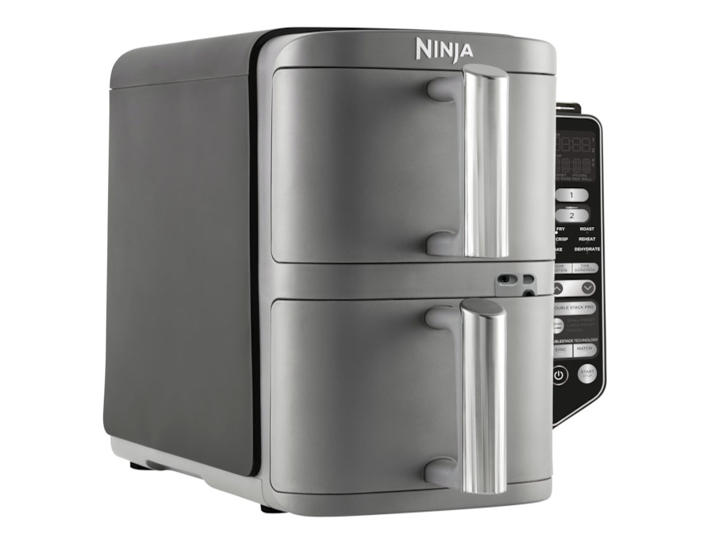 NINJA Airfryer 6u1, dupla korpa, 2470W, 9.5L, siva, SL451EU