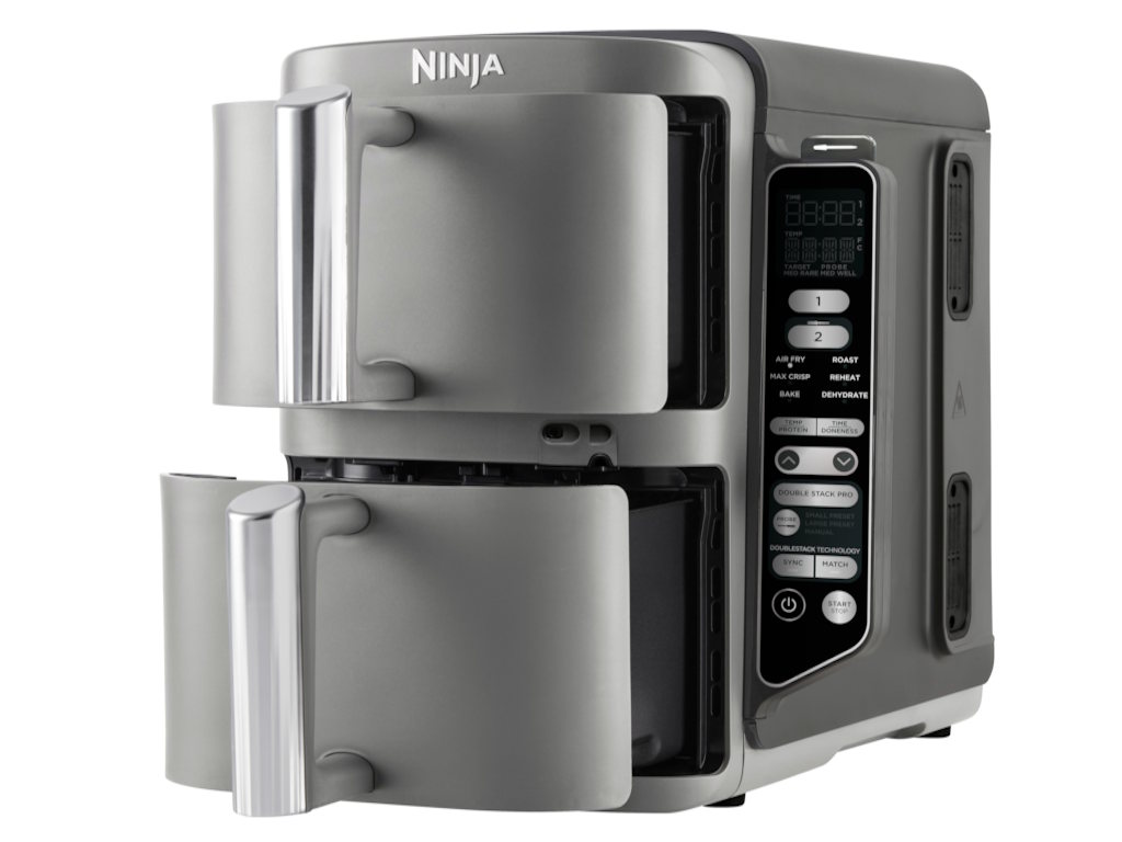 NINJA Airfryer 6u1, dupla korpa, 2470W, 9.5L, siva, SL451EU