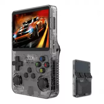 Nikeda Gaming Console - R36S Handheld Console (black)