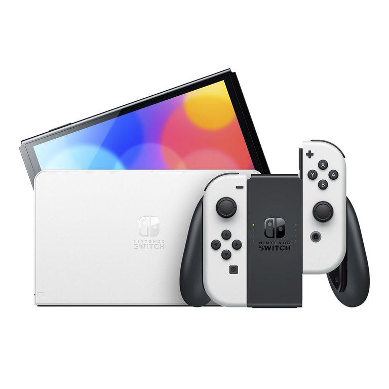 Nintendo Switch Console (OLED Model),64GB,  bela