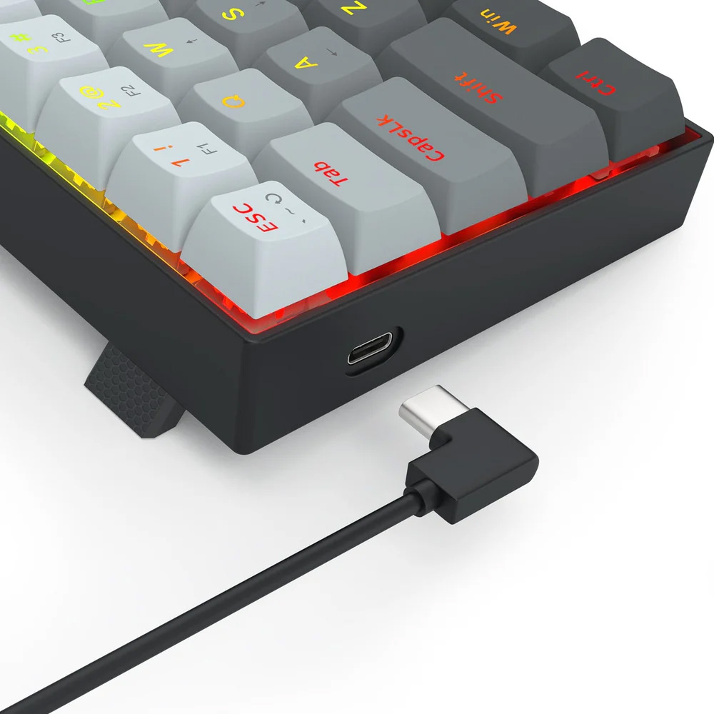 Fizz K617 RGB black, Wired Keyboard, Magnetic
