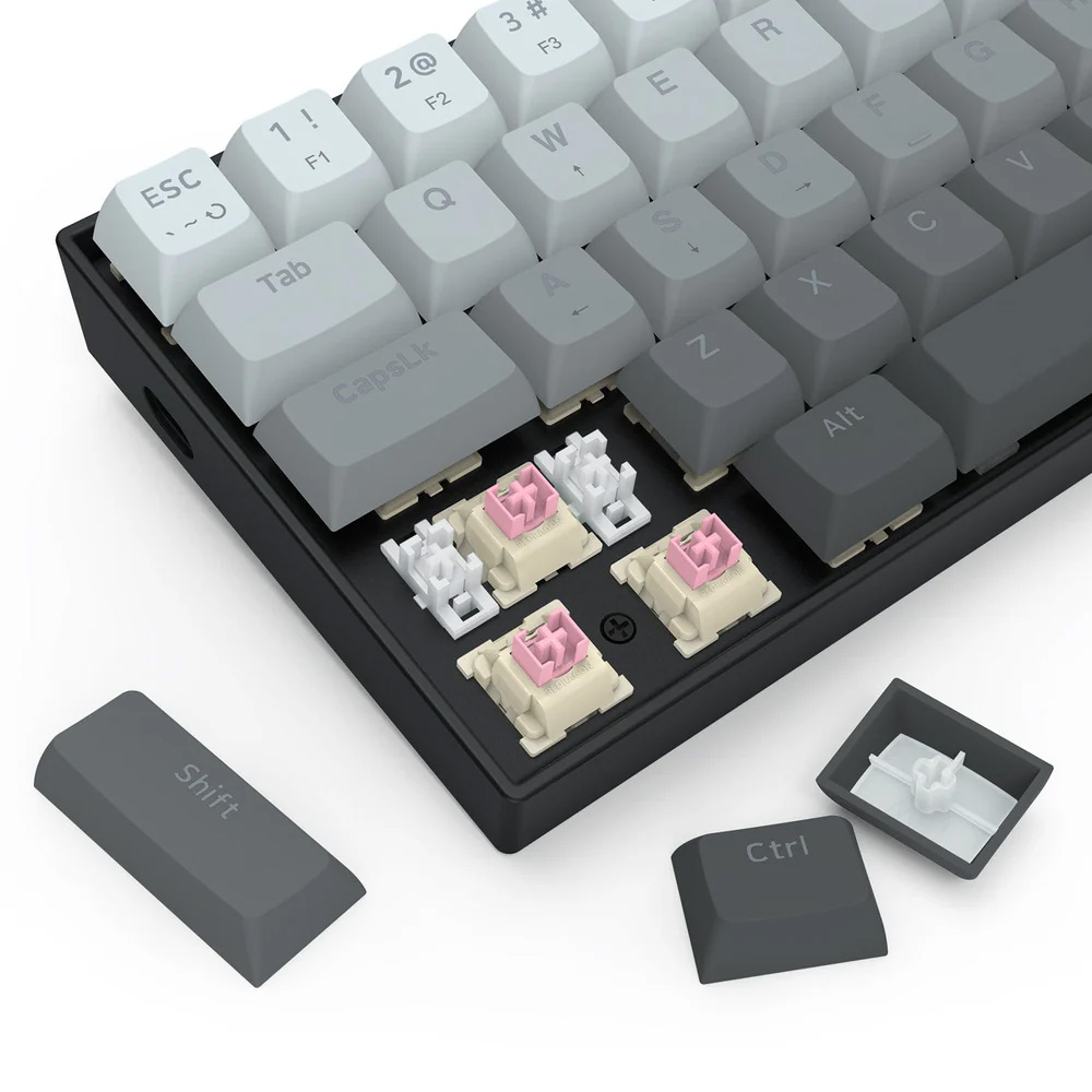 Fizz K617 RGB black, Wired Keyboard, Magnetic