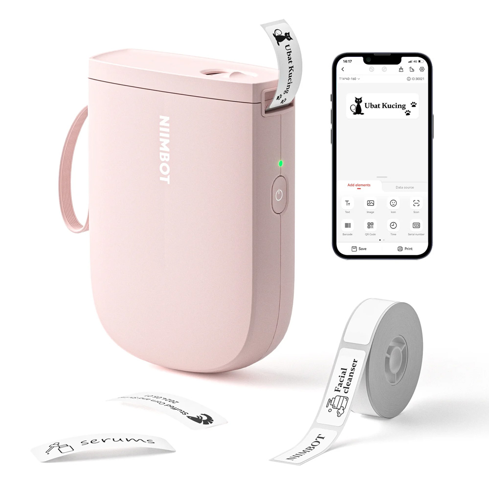 NIIMBOT D11_H Pink Termalni štampač nalepnica