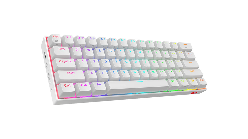 Draconic K530 PRO Mechanical Gaming Keyboard - BT, RGB, Red switch, White