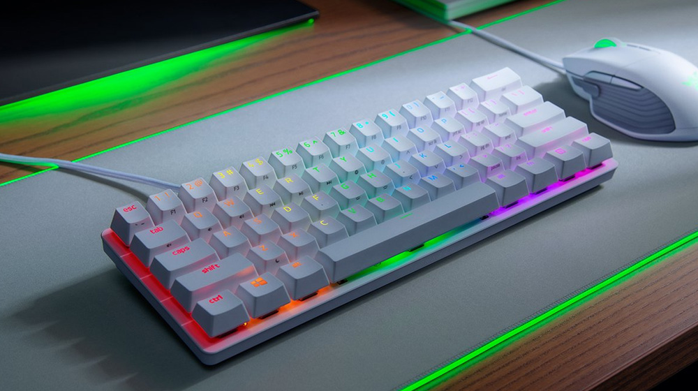 Huntsman Mini Mercury Edition 60% Opto-Gaming Keyboard (Linear Red Switch)