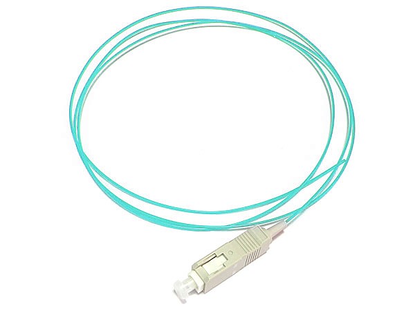 Pigtejl SC/UPC Econ MM OM3 0,9mm aqua 1,5m