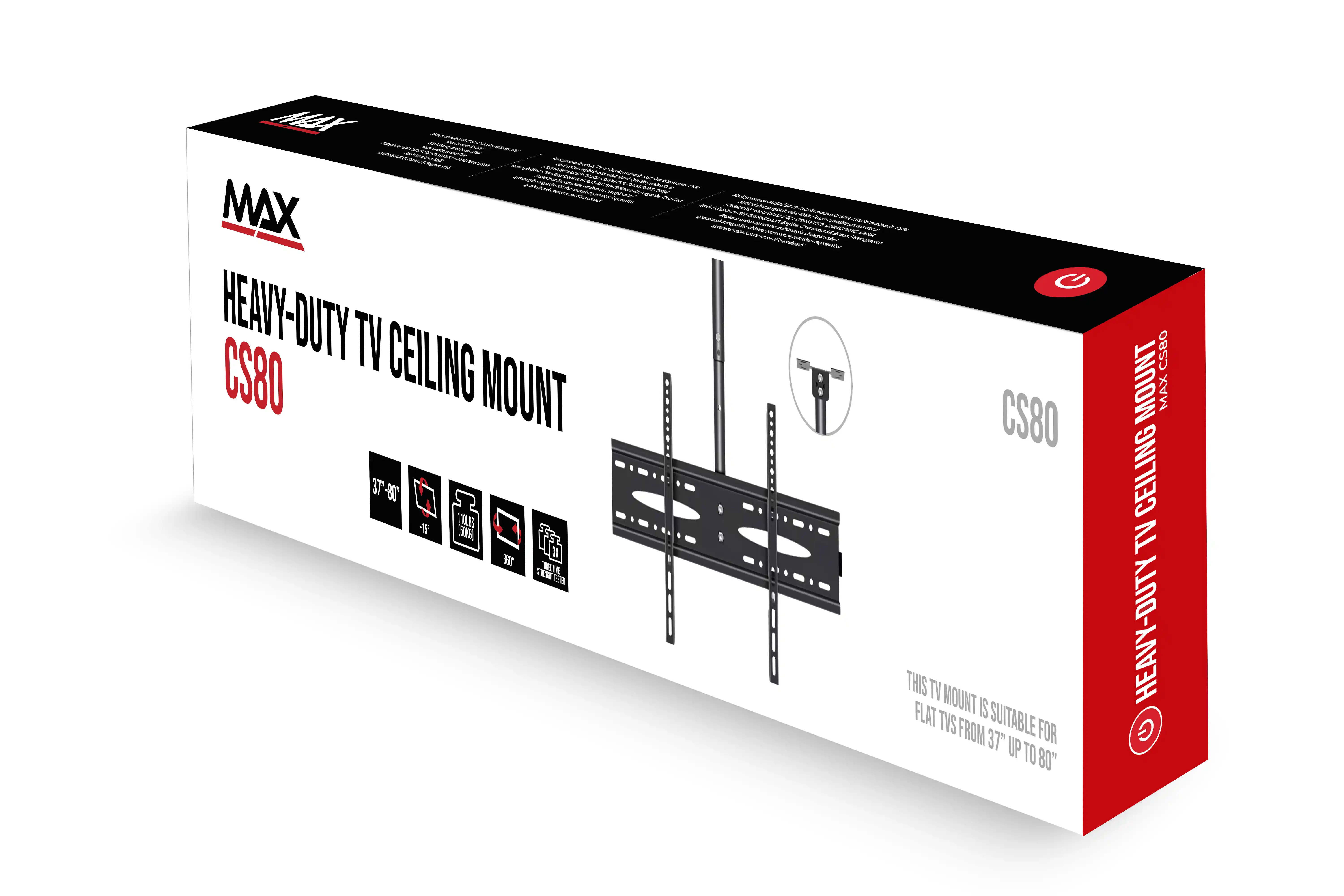 MAX Nosač za TV plafonski MAX CS80 37-80/tilt/50kg