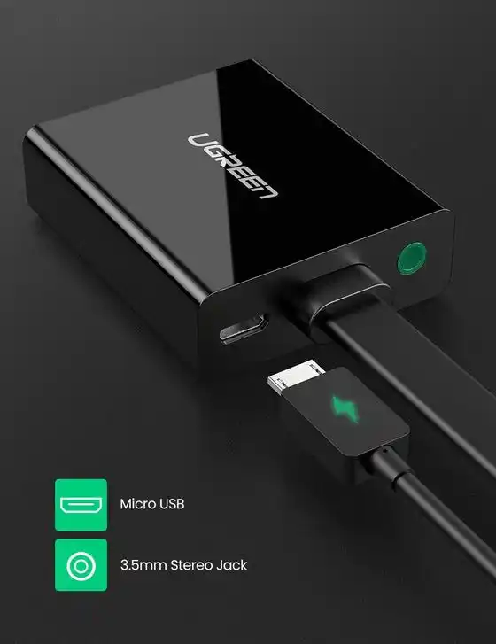 Adapter koverter HDMI-VGA M/Ž Ugreen MM103 0.25m