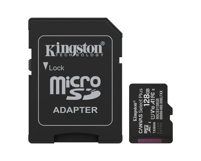 Kingston Micro SD Card 128 GB SD adapter SDCS3 128 GB