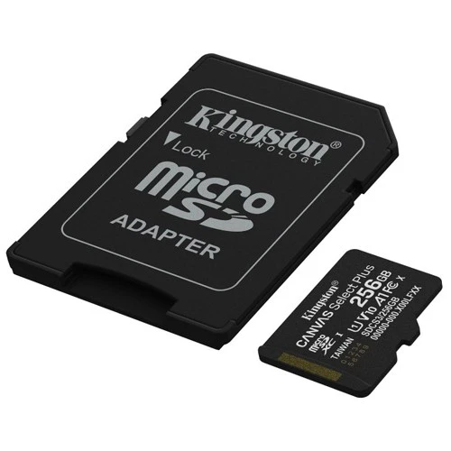 KINGSTON Memory Card microSDXC 256 GB Class10 100 MBs 85 MB SDCS3256GB