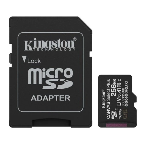 KINGSTON Memory Card microSDXC 256 GB Class10 100 MBs 85 MB SDCS3256GB