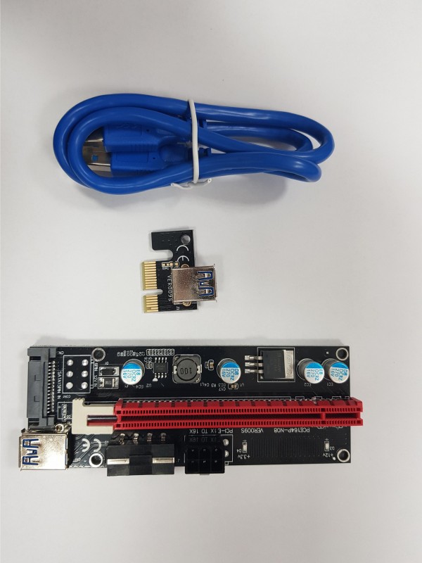 USB Riser/Extender Adapter 3 Konektora 009s
