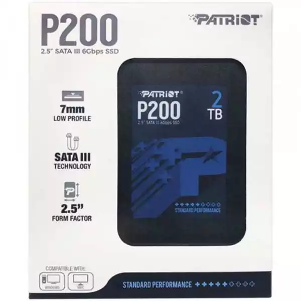 Patriot 2.5" SATA SSD 2TB P210 (520/430 MB/s, P210S2TB25)