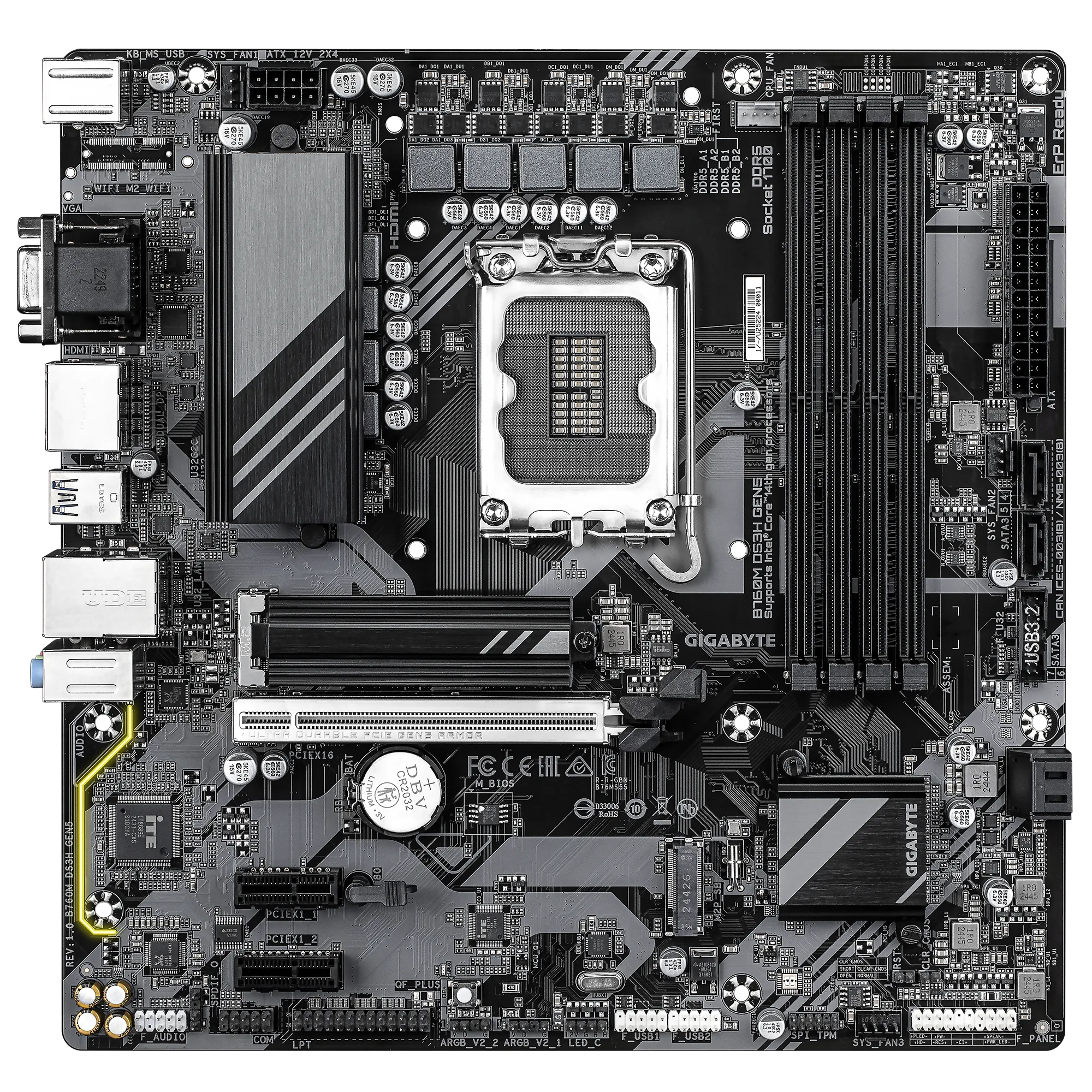 Gigabyte B760M DS3H GEN5 1.0 Matična Ploča