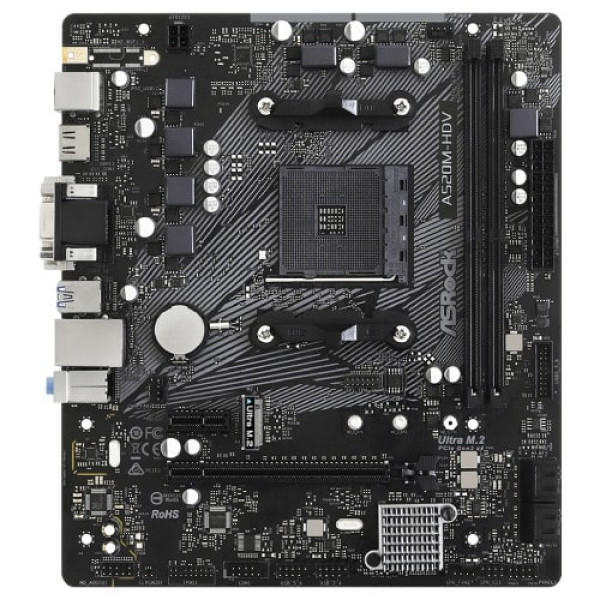 AM4 ASRock A520M-HDV 90-MXBE50-A0UAYZ
