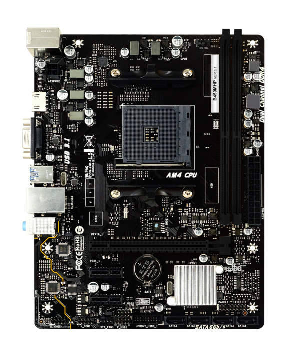 AM4 Biostar B450MHP 2xDDR4/HDMI/VGA