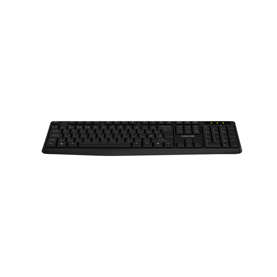CANYON Keyboard KB-W01 EN/AD Wireless Black