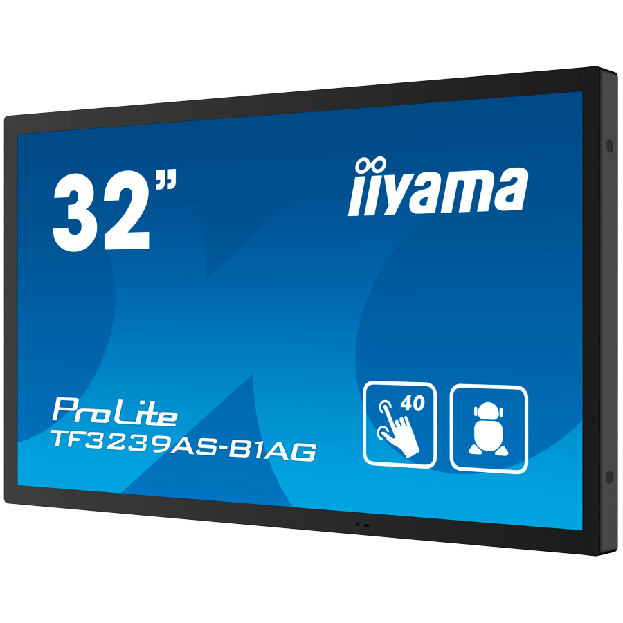 IIYAMA LFD TF3239AS-B1AG 32" 12pt Open Frame PCAP interactive large format display 500 cd/m² 8ms projective capacitive 12 points touch through-glass, temperature sensor with fan control