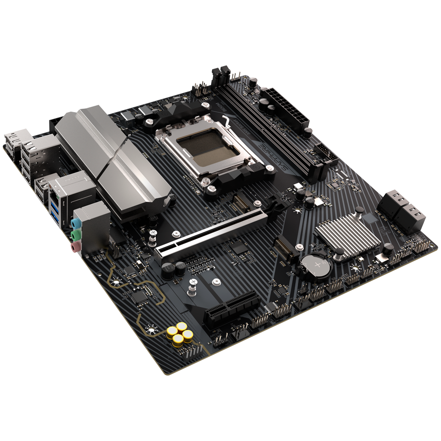 SAPPHIRE B650M-E, 1XDP, 1XHDMI, 2XU3, 6XU2, 2XM2, 4XSATA, M-ATX FULL