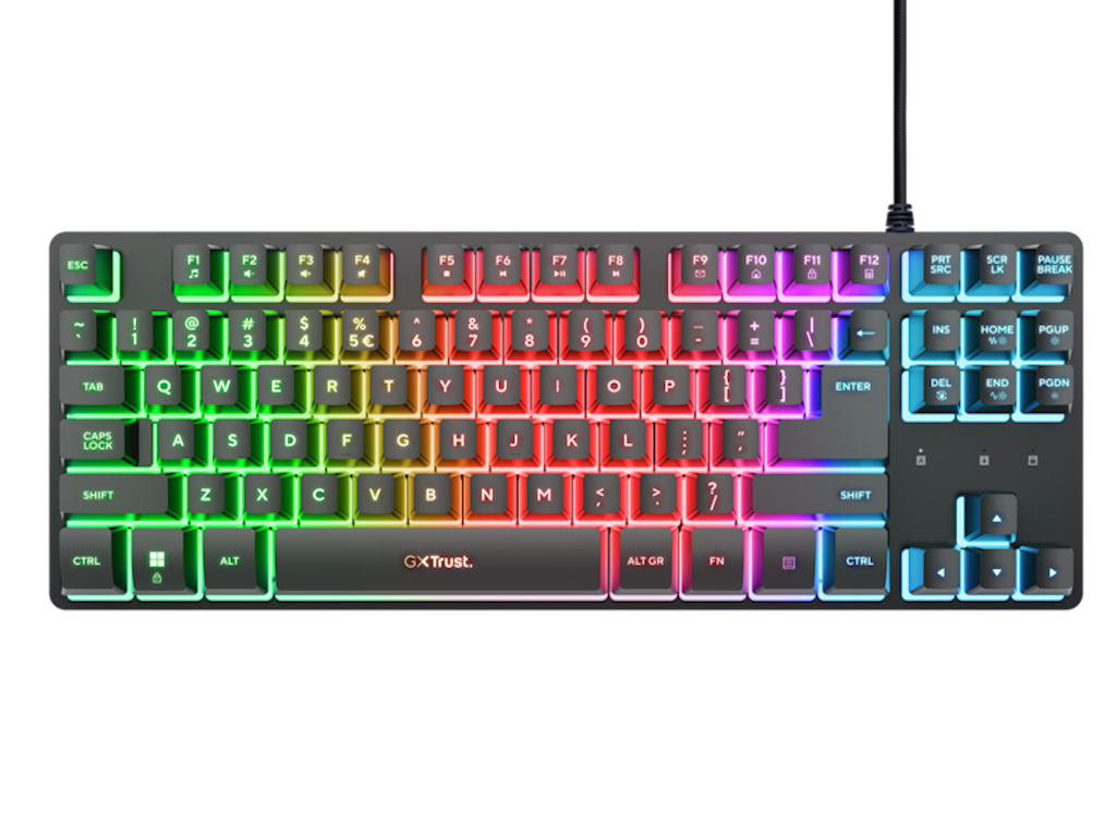 Tastatura TRUST GXT833 THADO žicna/RGB/TKL/gaming/crna
