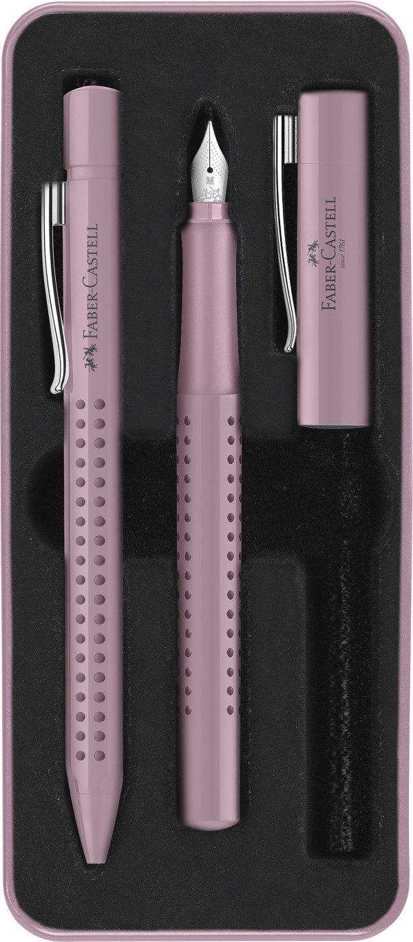 Faber Castell Set Faber Castell Grip 2010 hemijska olovka + naliv pero M rose shadow 2015280