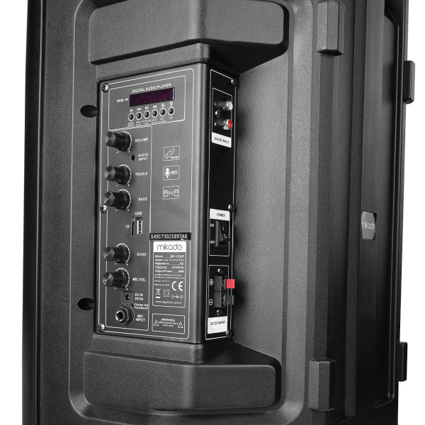 Zvucnik Mikado MD-125KP 40W USB, Bluetooth, micro SD crni