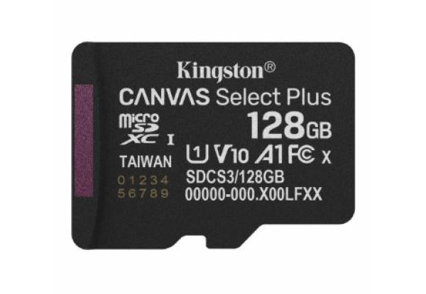 Kingston Micro SD 128 GBS SDCS3 128 GBSP