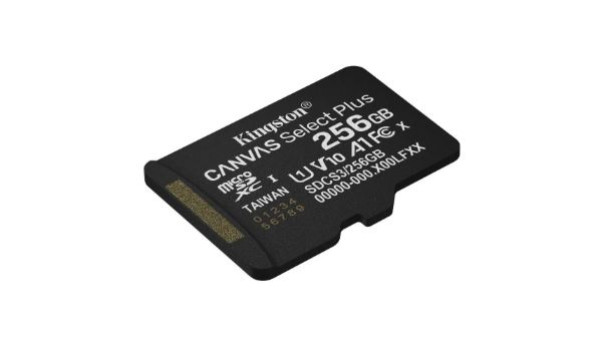 KINGSTON Memory Card microSD 256 GB UHS U1 100 MBs 85 MBs SDCS3 256 GBSP